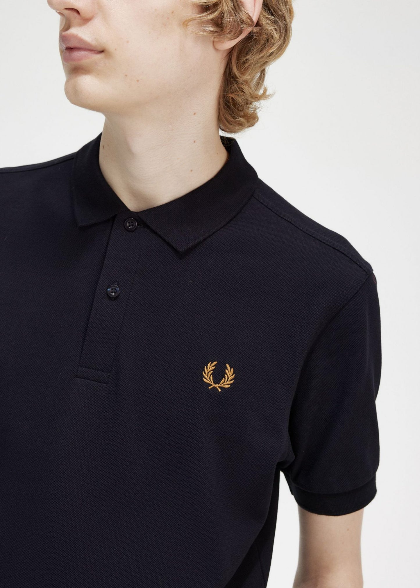 Fred Perry Polo's Plain fred perry shirt - navy dark caramel