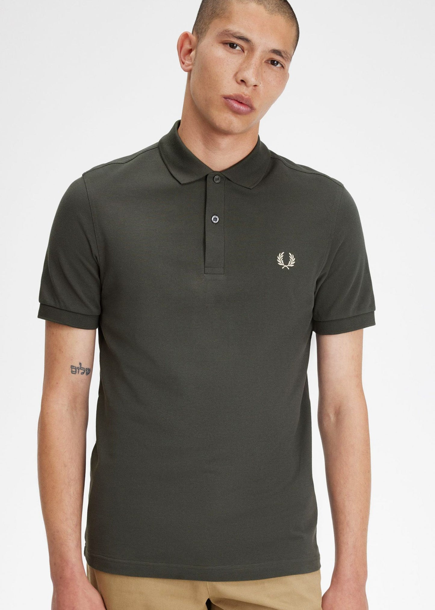 Fred Perry Polo's Plain fred perry shirt - fieldgreen oatmeal