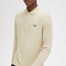 Fred Perry Longsleeve Polo's LS plain fred perry shirt - oatmeal