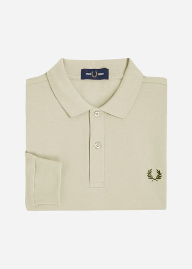 Fred Perry Longsleeve Polo's LS plain fred perry shirt - oatmeal