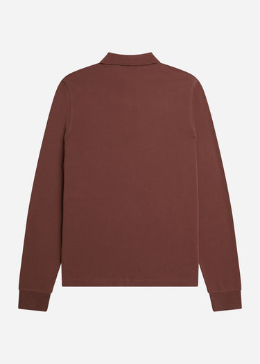 Fred Perry Longsleeve Polo's LS plain fred perry shirt - whisky brown