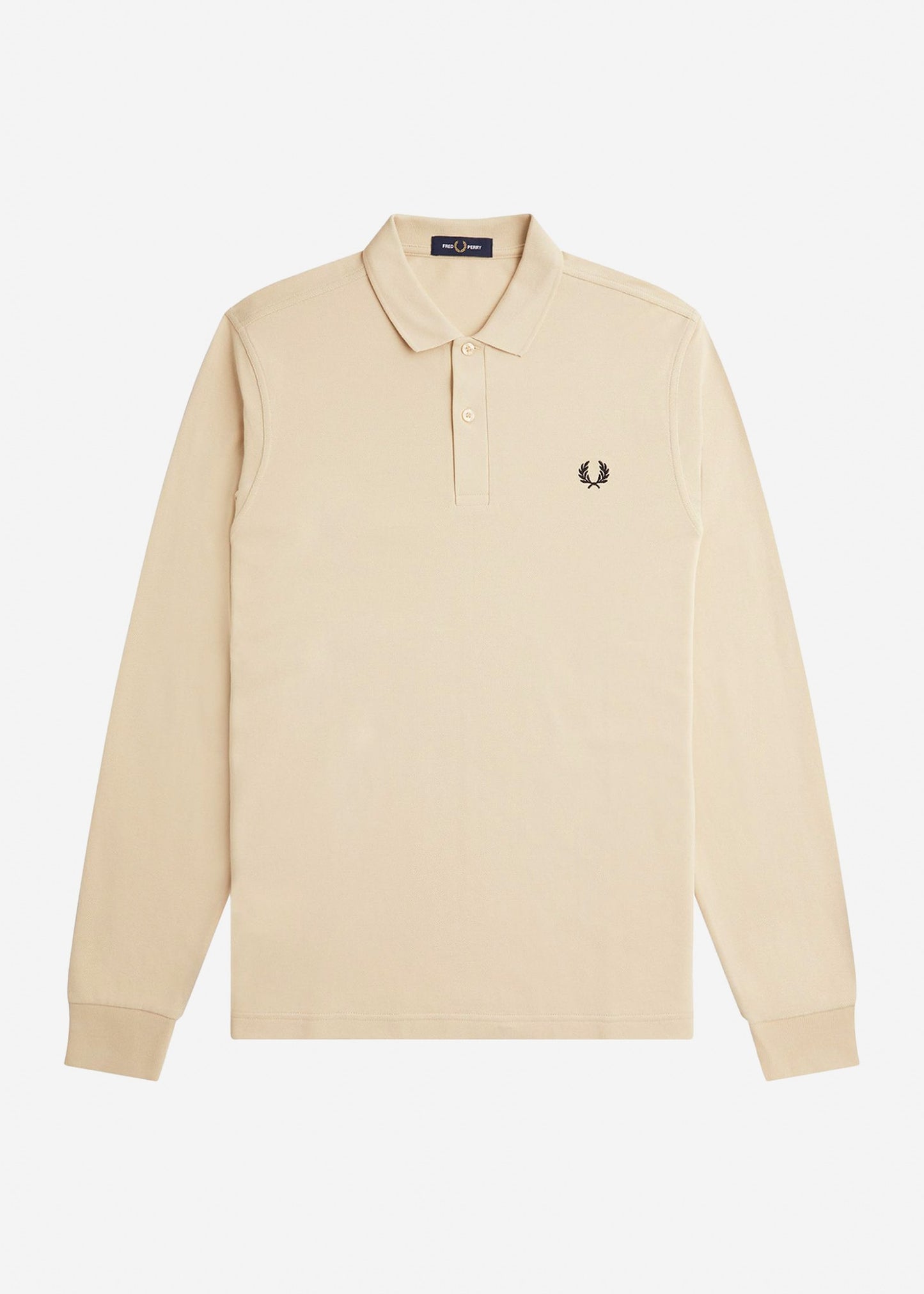 Fred Perry Longsleeve Polo's Ls plain fred perry shirt - oatmeal black