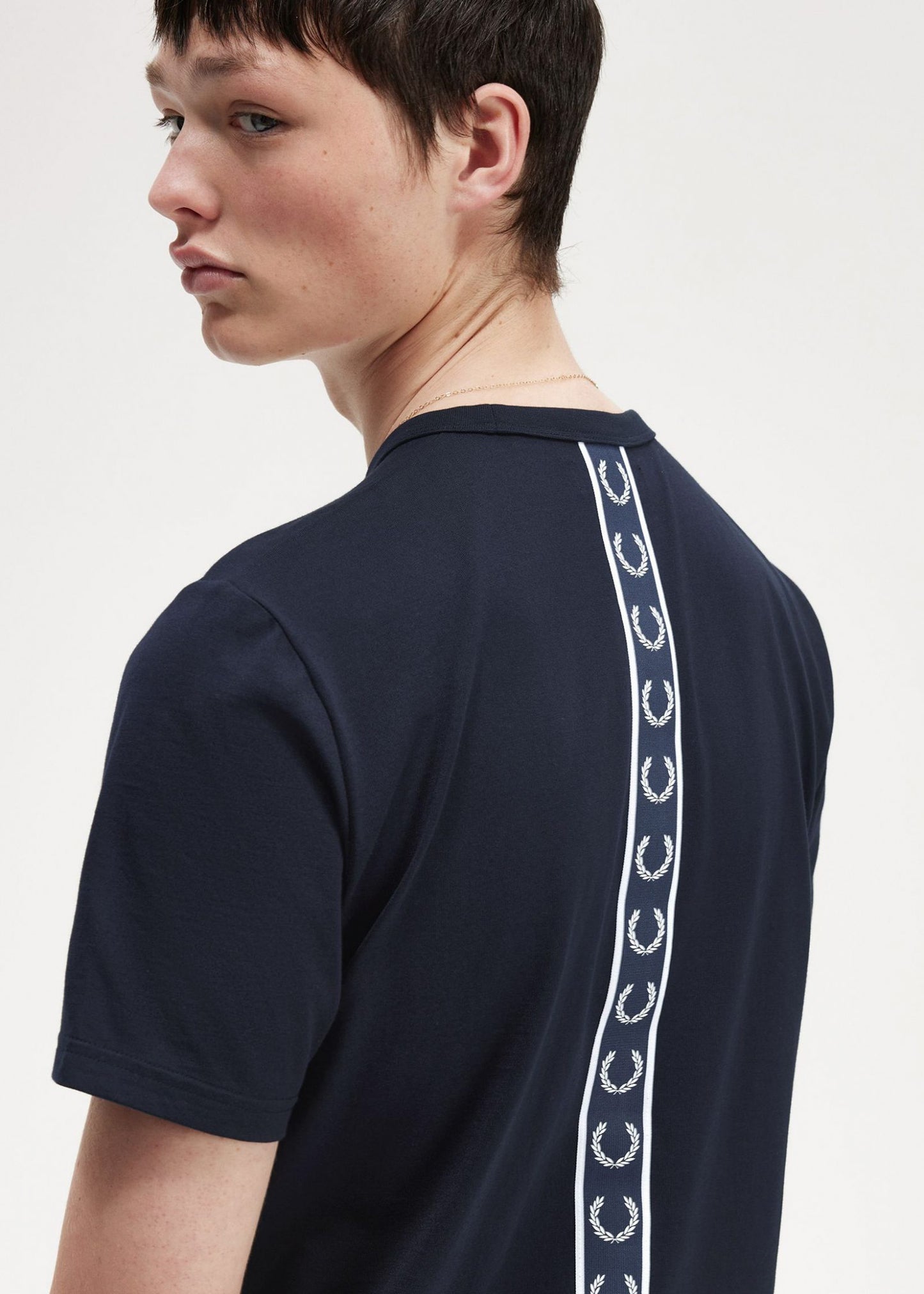 Fred Perry T-shirts Tape detail t-shirt - navy