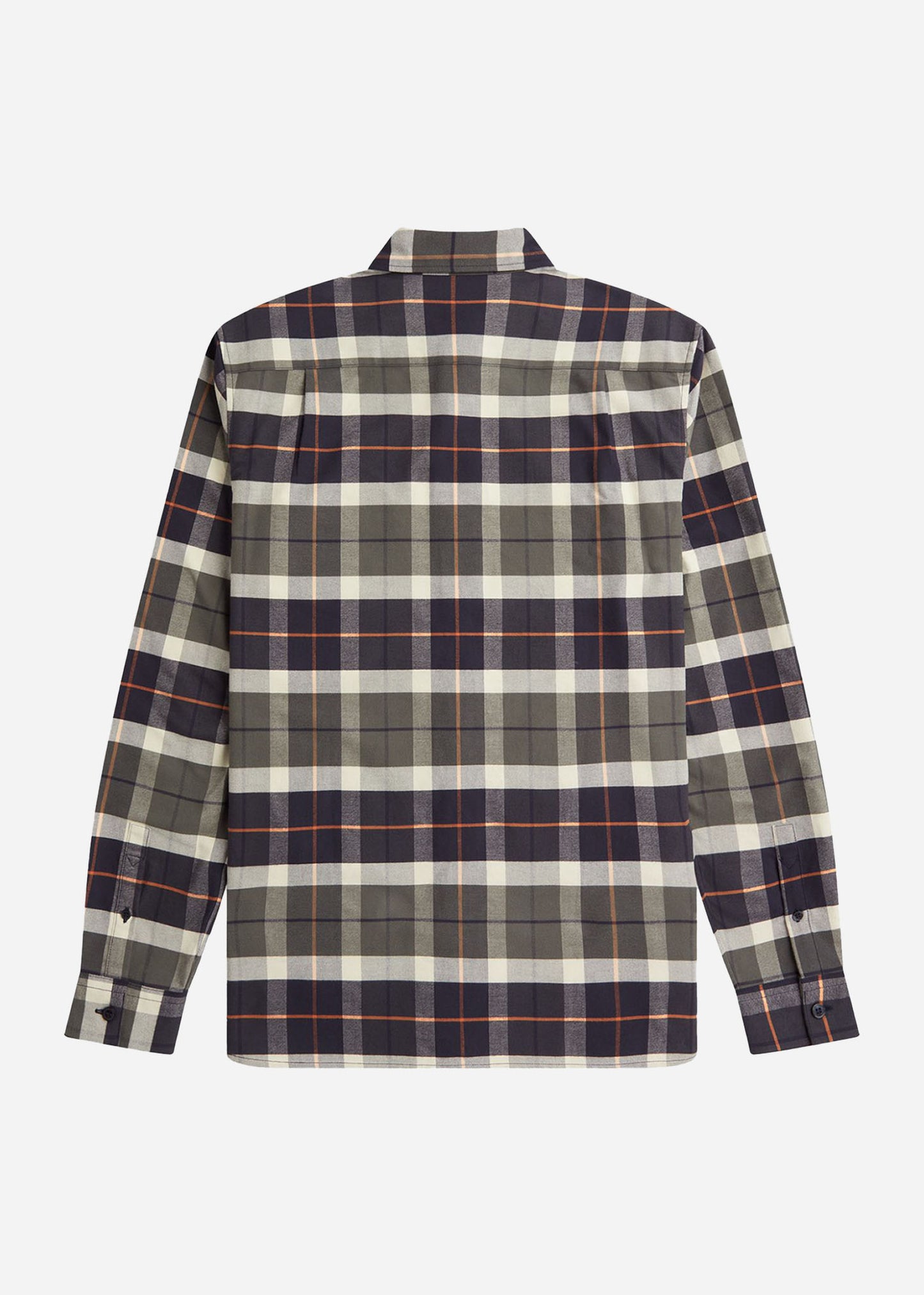 Fred Perry Overhemden Brushed tartan shirt - field green