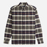 Fred Perry Overhemden Brushed tartan shirt - field green