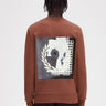 Fred Perry Truien Rave graphic sweatshirt - whisky brown