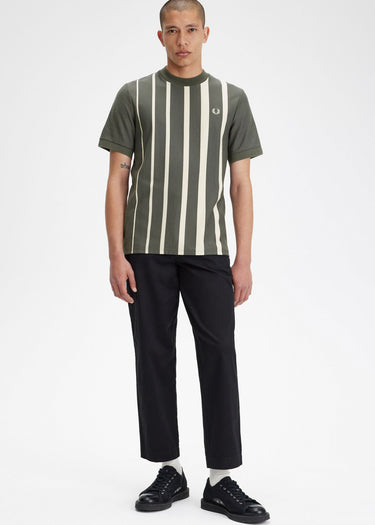 Fred Perry T-shirts Gradient stripe t-shirt - field green