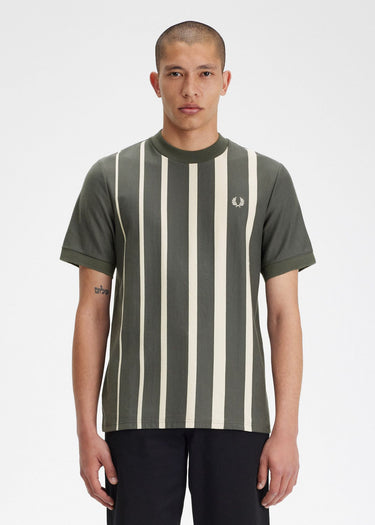 Fred Perry T-shirts  Gradient stripe t-shirt - field green
