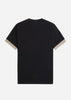 Fred Perry T-shirts Striped cuff t-shirt - black