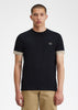 Fred Perry T-shirts Striped cuff t-shirt - black