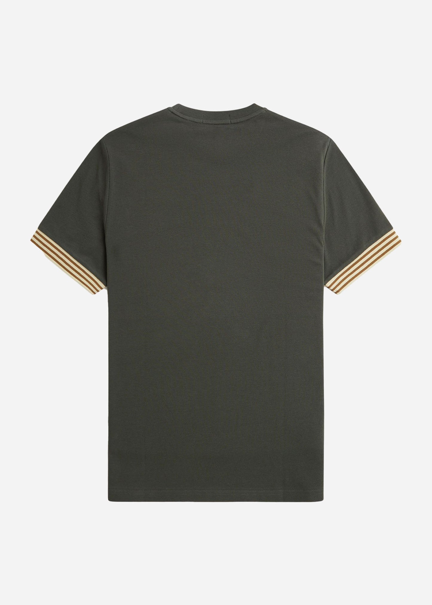 Fred Perry T-shirts Striped cuff t-shirt - field green