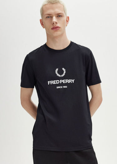 Fred Perry T-shirts Fred perry graphic t-shirt - black