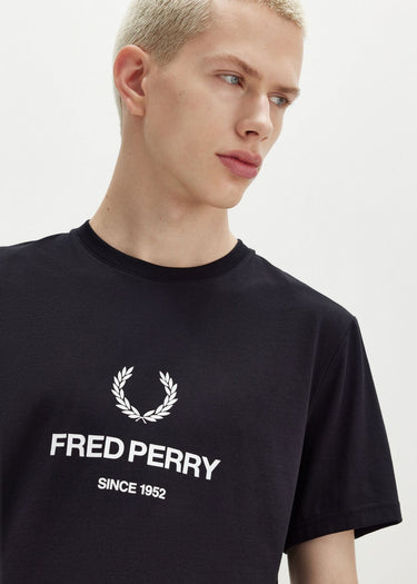 Fred Perry T-shirts  Fred perry graphic t-shirt - black