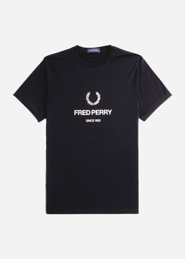 Fred Perry T-shirts  Fred perry graphic t-shirt - black
