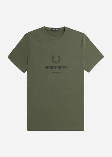 Fred Perry T-shirts Fred perry graphic t-shirt - laurel wreath green