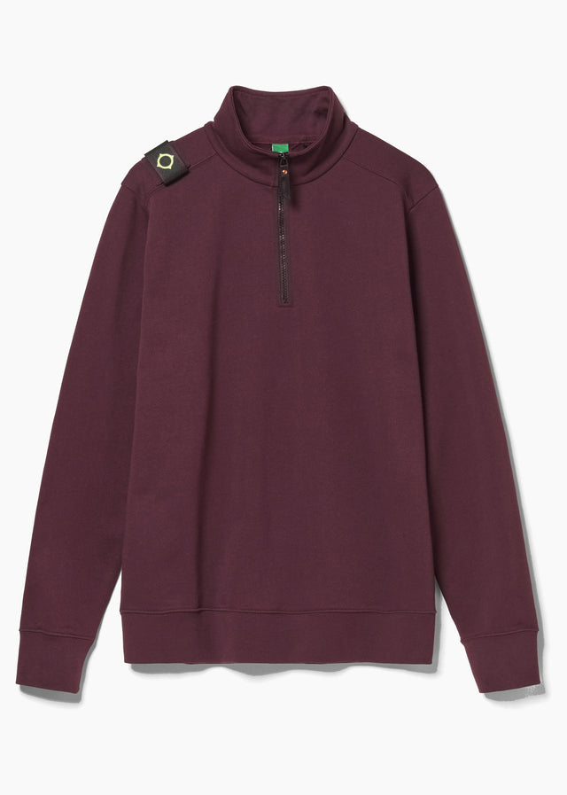 MA.Strum Truien Training quarter zip sweatshirt - wine