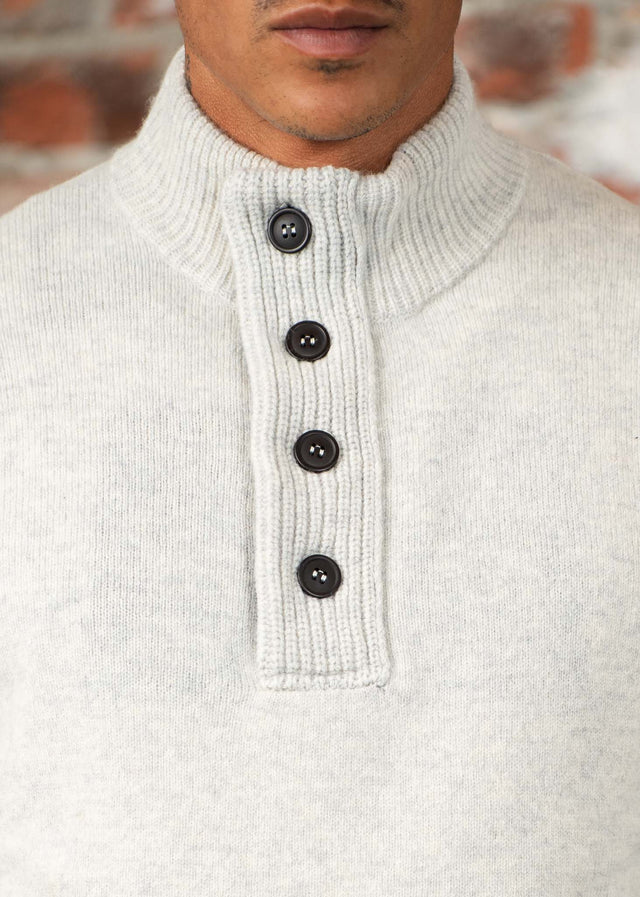 Barbour Sweaters Essential patch half zip knitted jumper - pearl