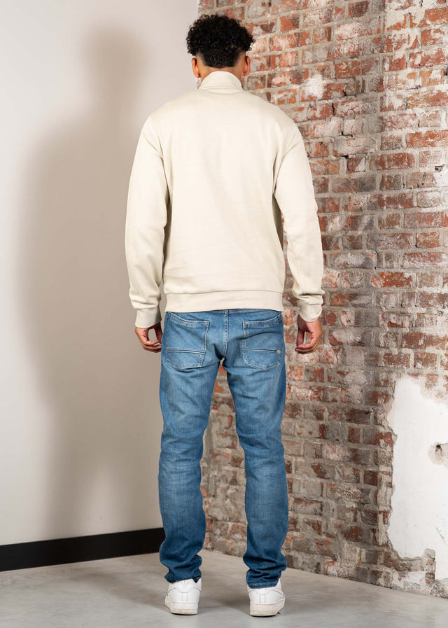 Lyle & Scott Truien Loopback quarter zip sweat - cove wr