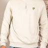 Lyle & Scott Truien Loopback quarter zip sweat - grey taupe
