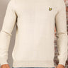 Lyle & Scott Truien Cotton merino crew neck jumper - grey taupe