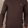 Lyle & Scott Truien Cotton merino crew neck jumper - espresso