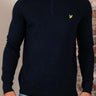 Lyle & Scott Truien Cotton merino quarter zip jumper - dark navy
