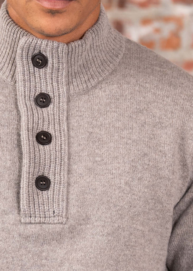 Barbour Truien Patch half zip - stone