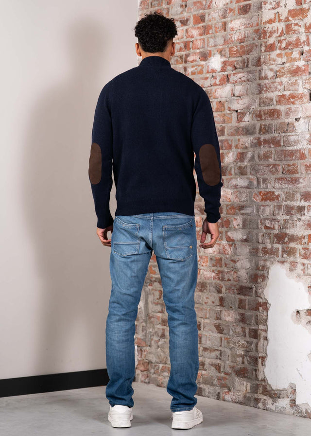 Barbour Truien Patch half zip - navy