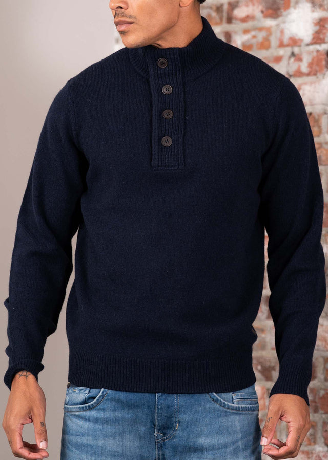 Barbour Truien Patch half zip - navy