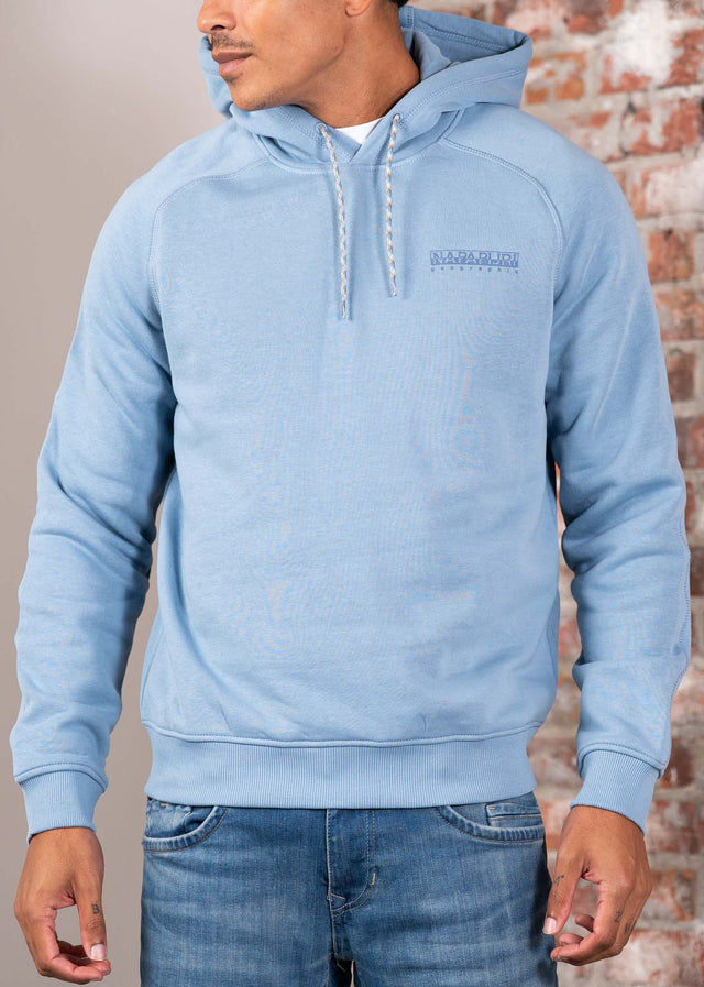 Napapijri Hoodies Back graphic hoody - faded denim