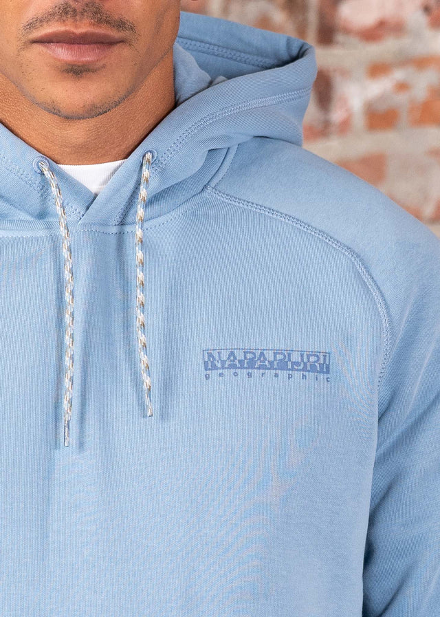 Napapijri Hoodies Back graphic hoody - faded denim
