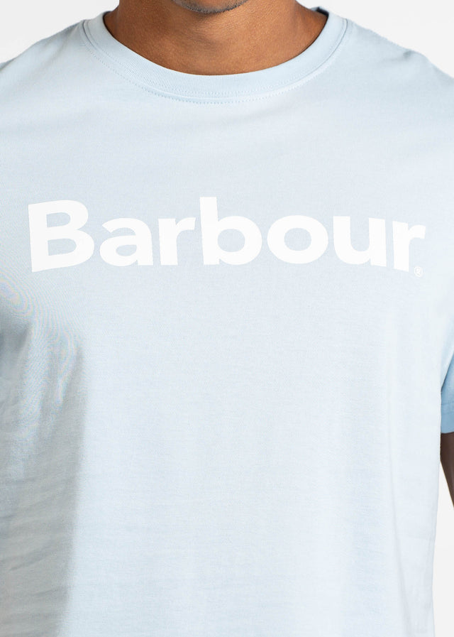 Barbour T-shirts Barbour logo t-shirt - ocean sky