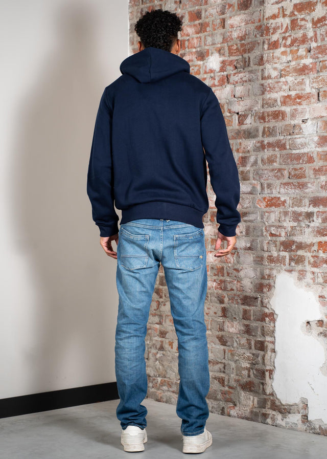 Lacoste Vesten Zip through hoodie - navy blue