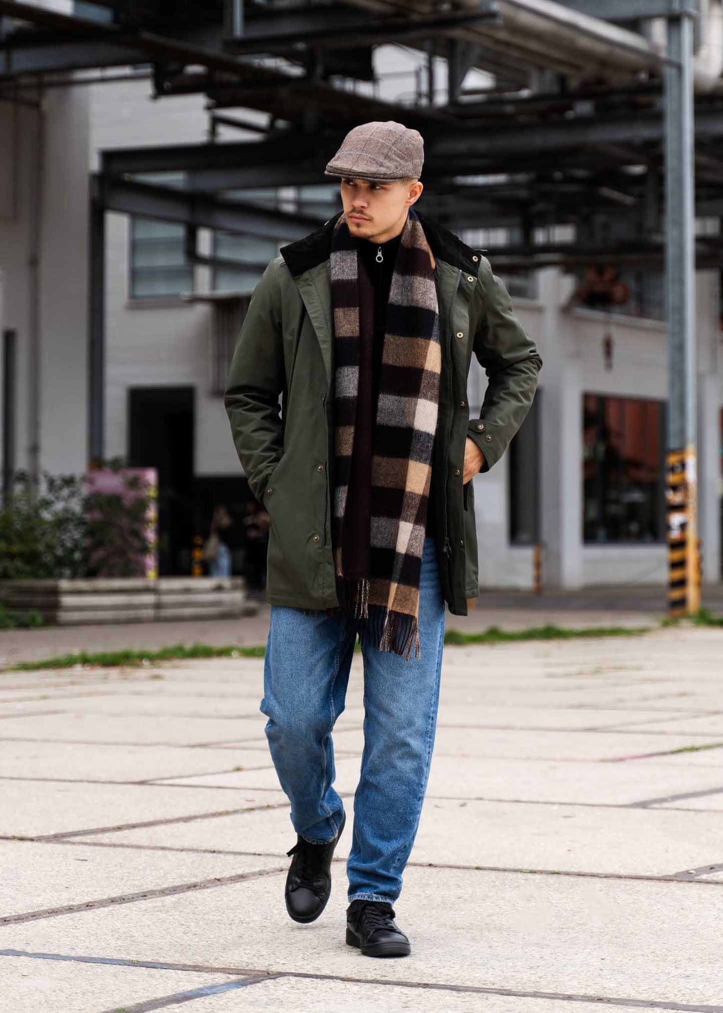 Barbour Jassen Chelsea mac jacket - olive forest mist