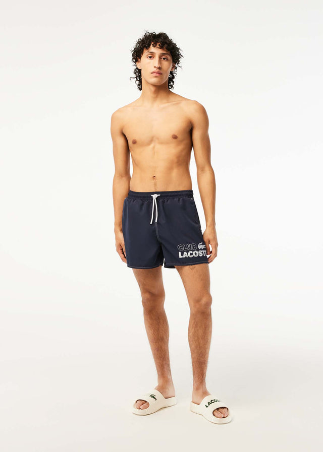Lacoste Swimwear Club lacoste swimming trunks - navy blue
