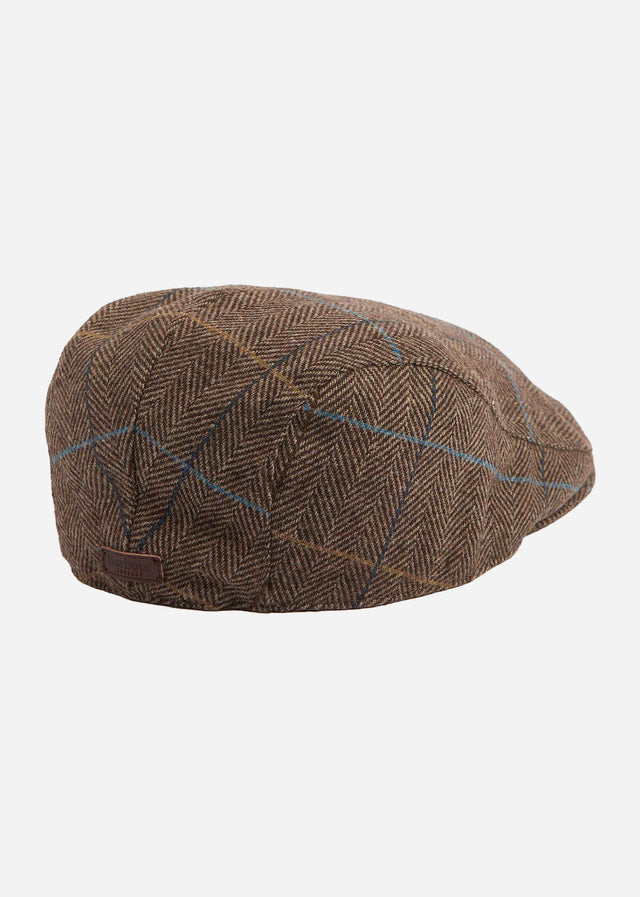 Barbour Caps Cheviot flat cap - brown herringbone