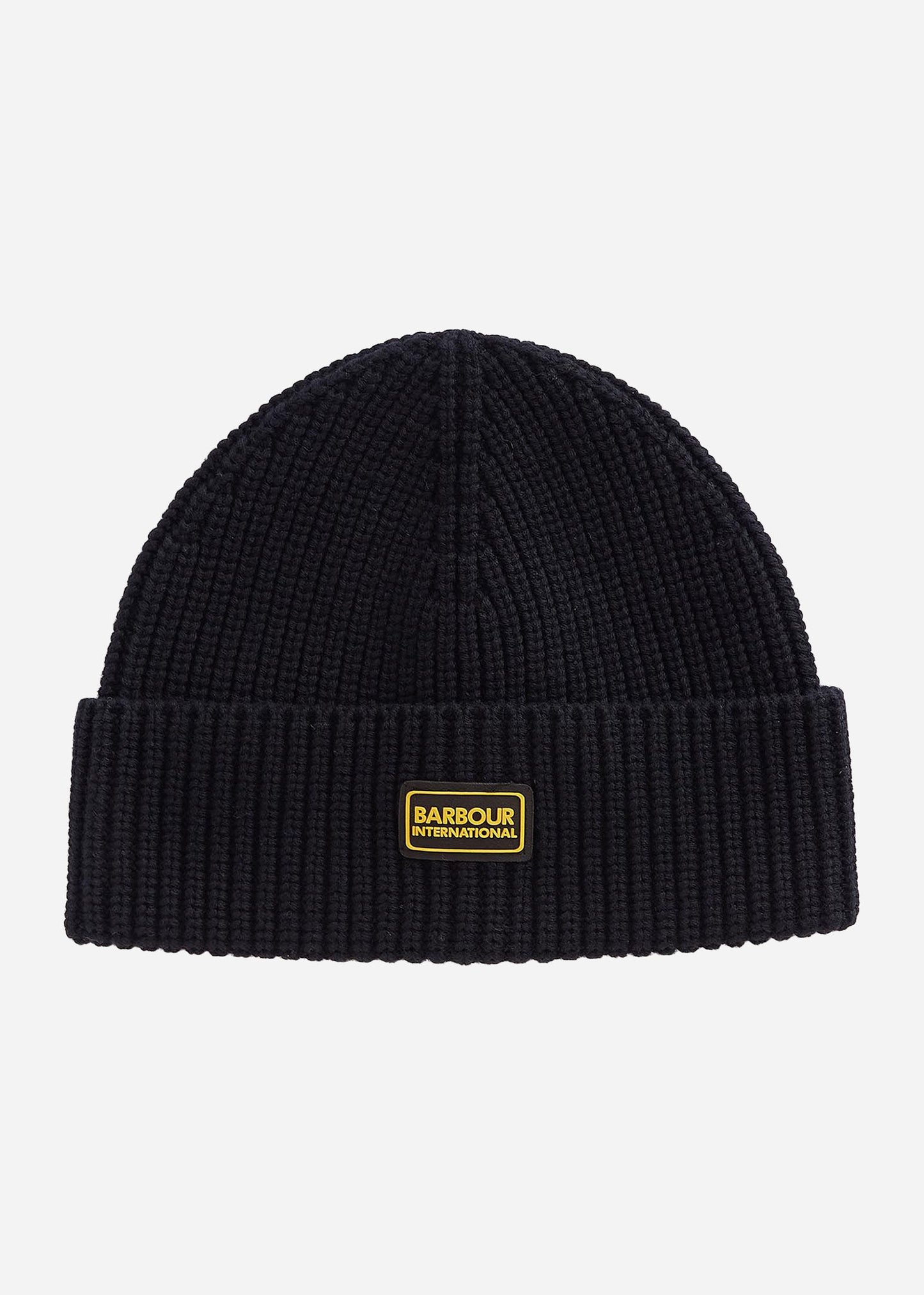 Barbour International Mutsen Sweeper legacy knit beanie - black