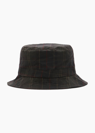 Barbour Bucket Hats Barbour haydon tartan bucket hat - dark classic tartan