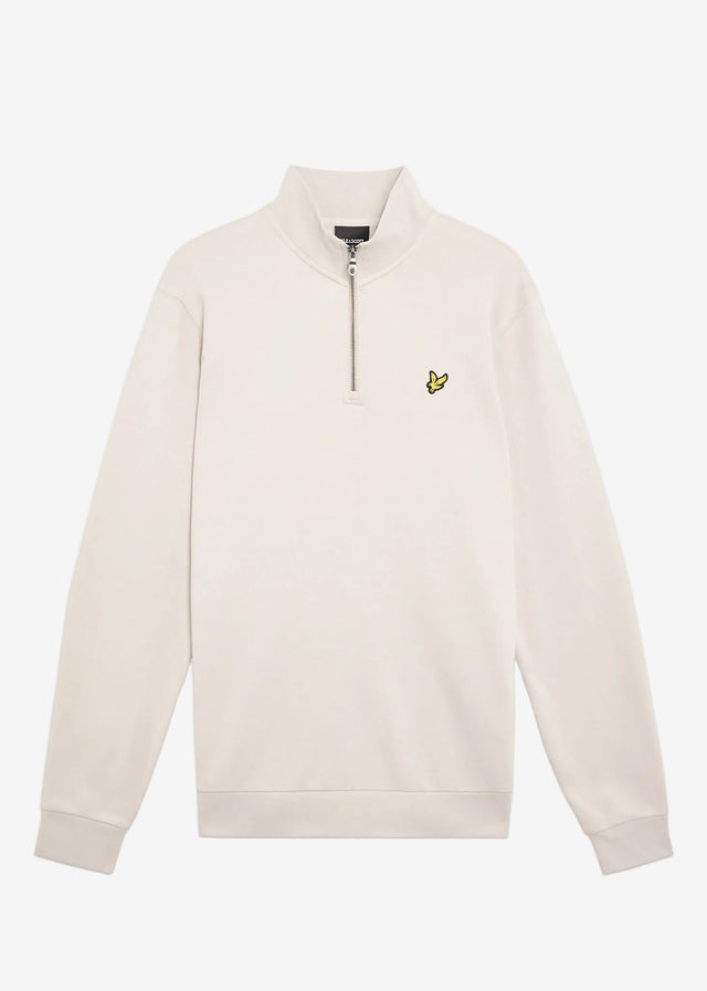 Lyle & Scott Truien Loopback quarter zip sweat - cove