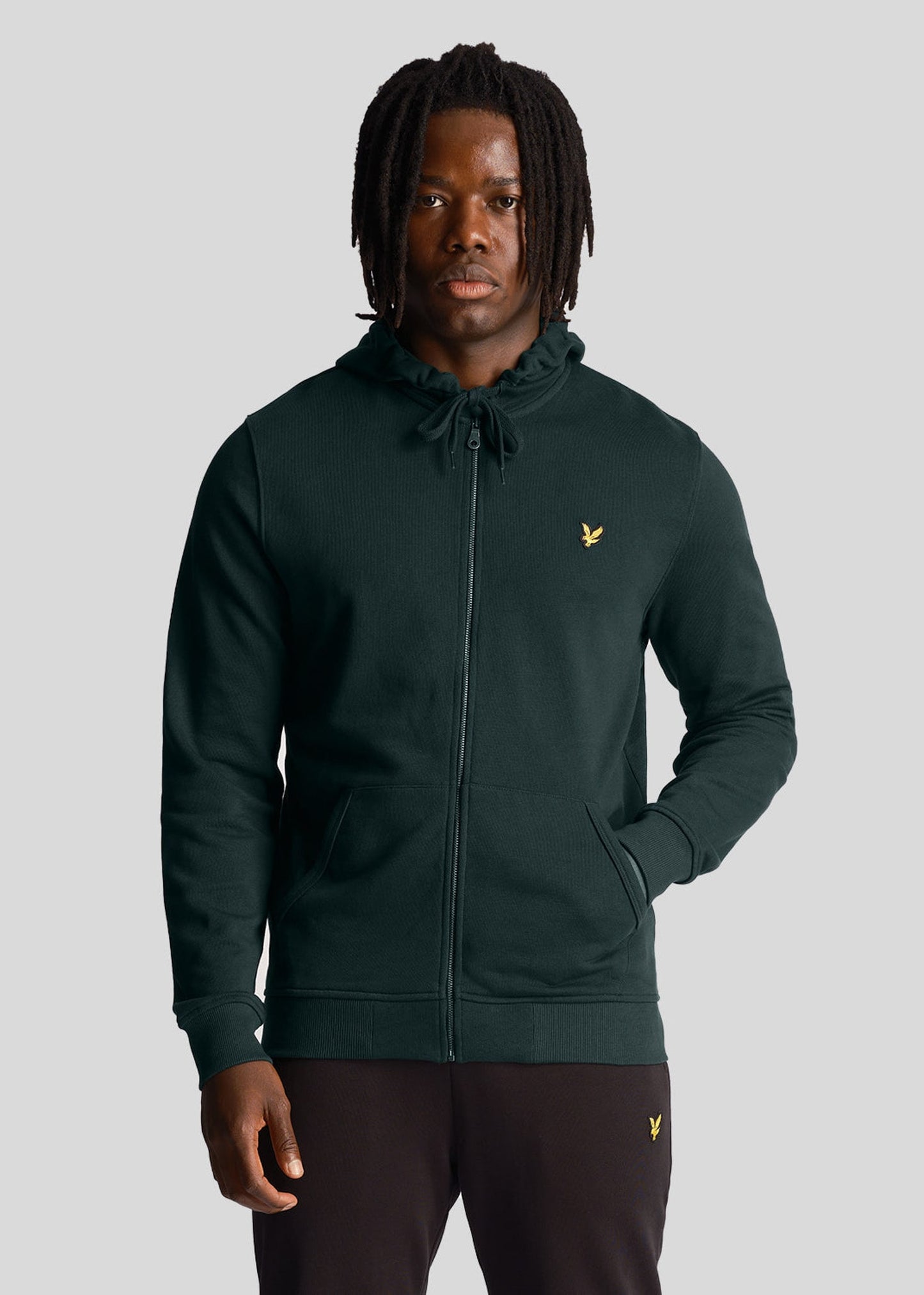 Lyle & Scott Vesten Zip through hoodie - dark green