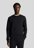 Lyle & Scott Truien Tonal eagle crew neck sweatshirt - jet black