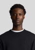 Lyle & Scott Truien Tonal eagle crew neck sweatshirt - jet black
