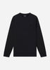 Lyle & Scott Truien Tonal eagle crew neck sweatshirt - jet black