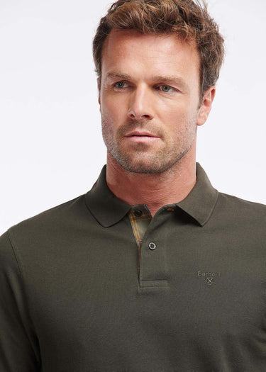 Barbour Longsleeve Polo's Essential l/s sports polo - forest