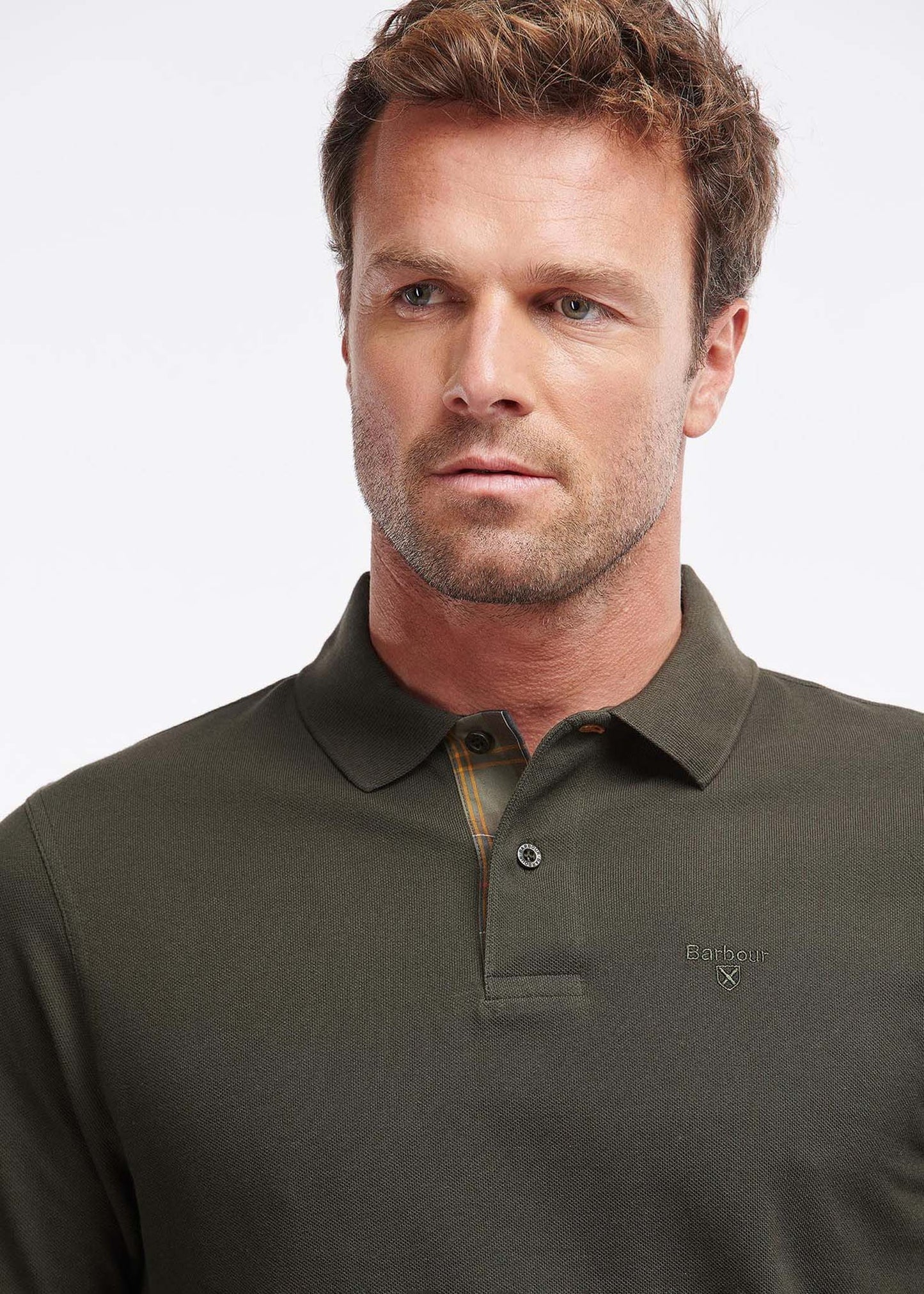 Barbour Longsleeve Polo's Essential l/s sports polo - forest