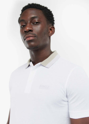 Barbour International Polo's Ampere polo - white paloma thistle