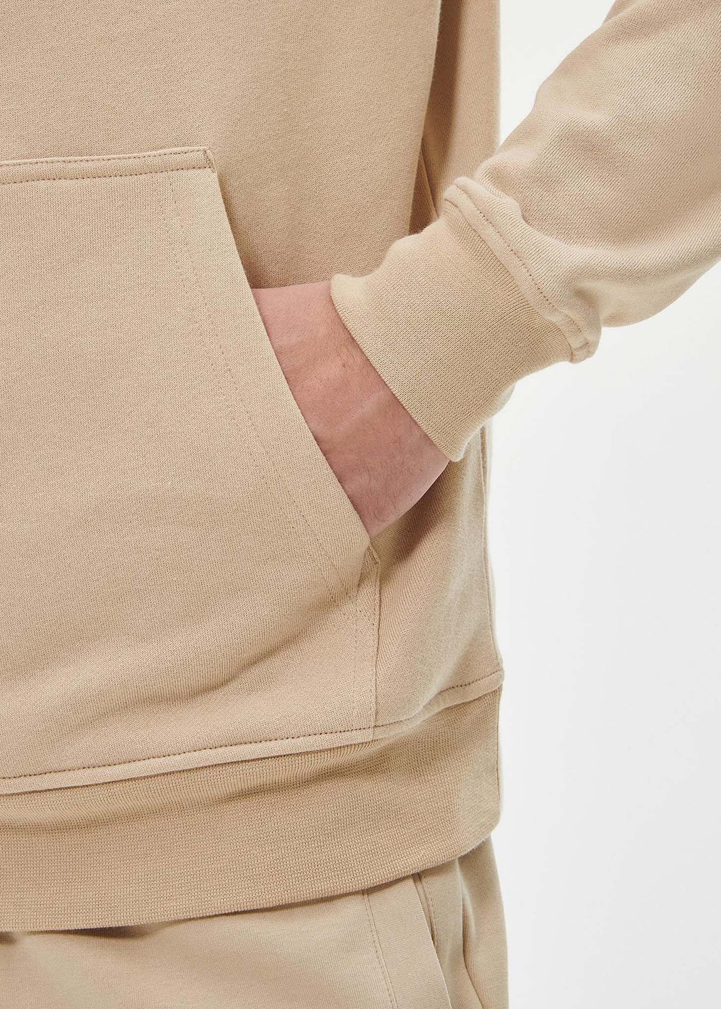 Barbour International Hoodies Badge half zip hoodie - lt stone