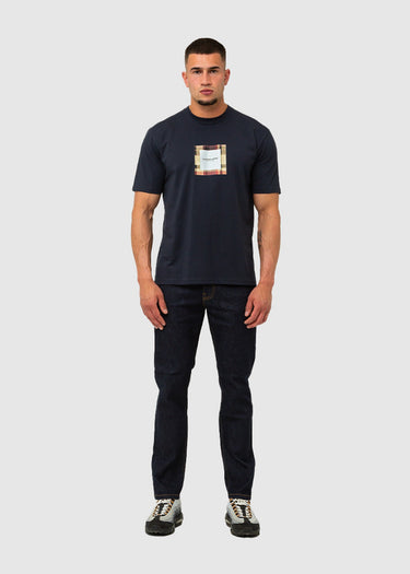 Marshall Artist T-shirts UK ism box logo t-shirt - navy