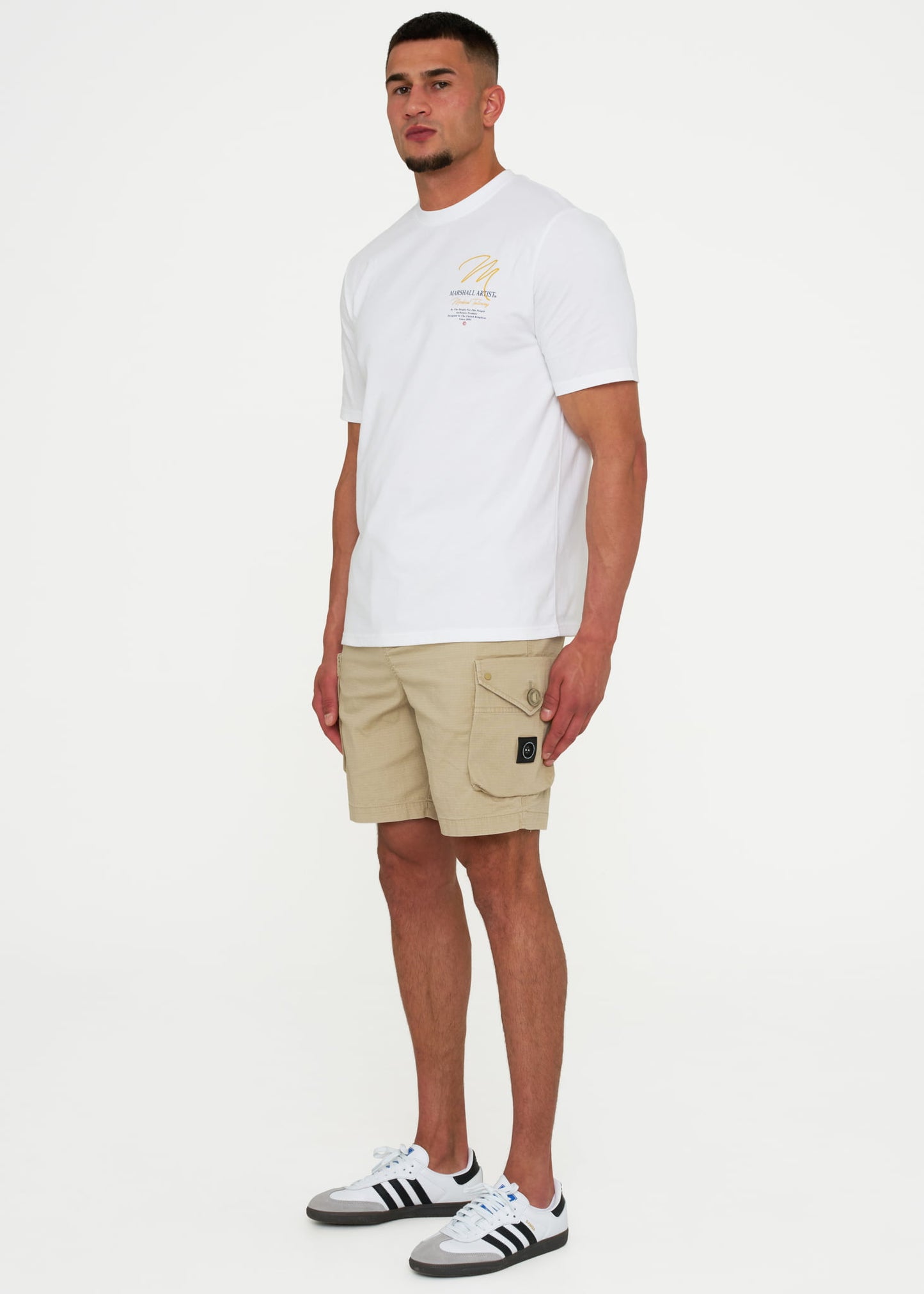 Marshall Artist Korte Broeken Arniston cargo short - stone