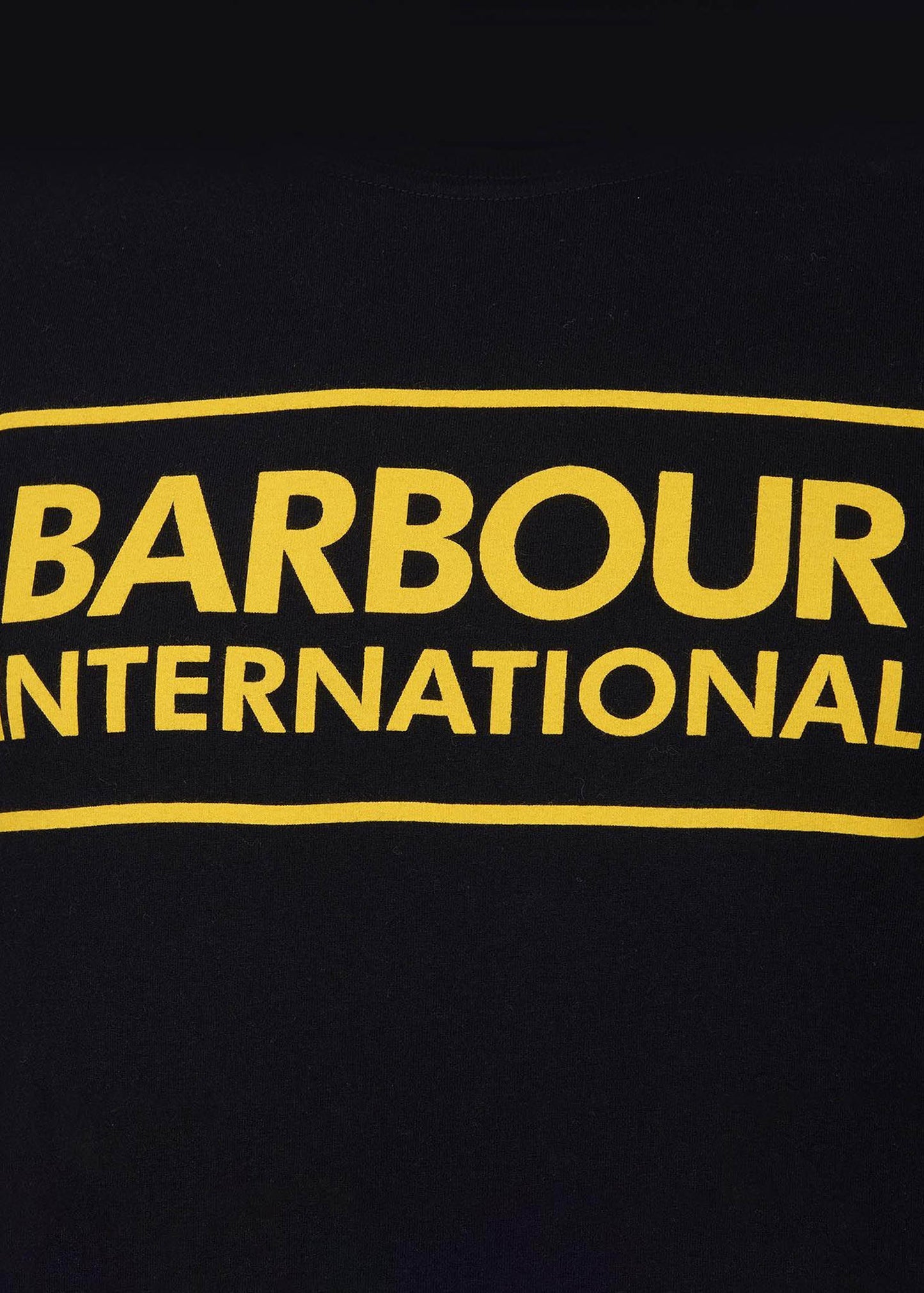 Barbour International T-shirts Essential large logo tee - black